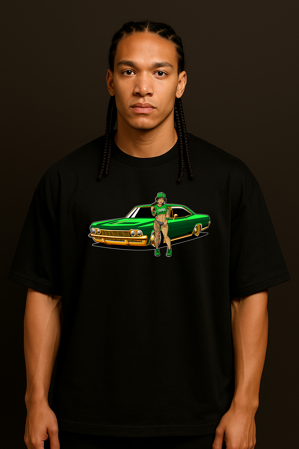 mary jane green and gold t shirt