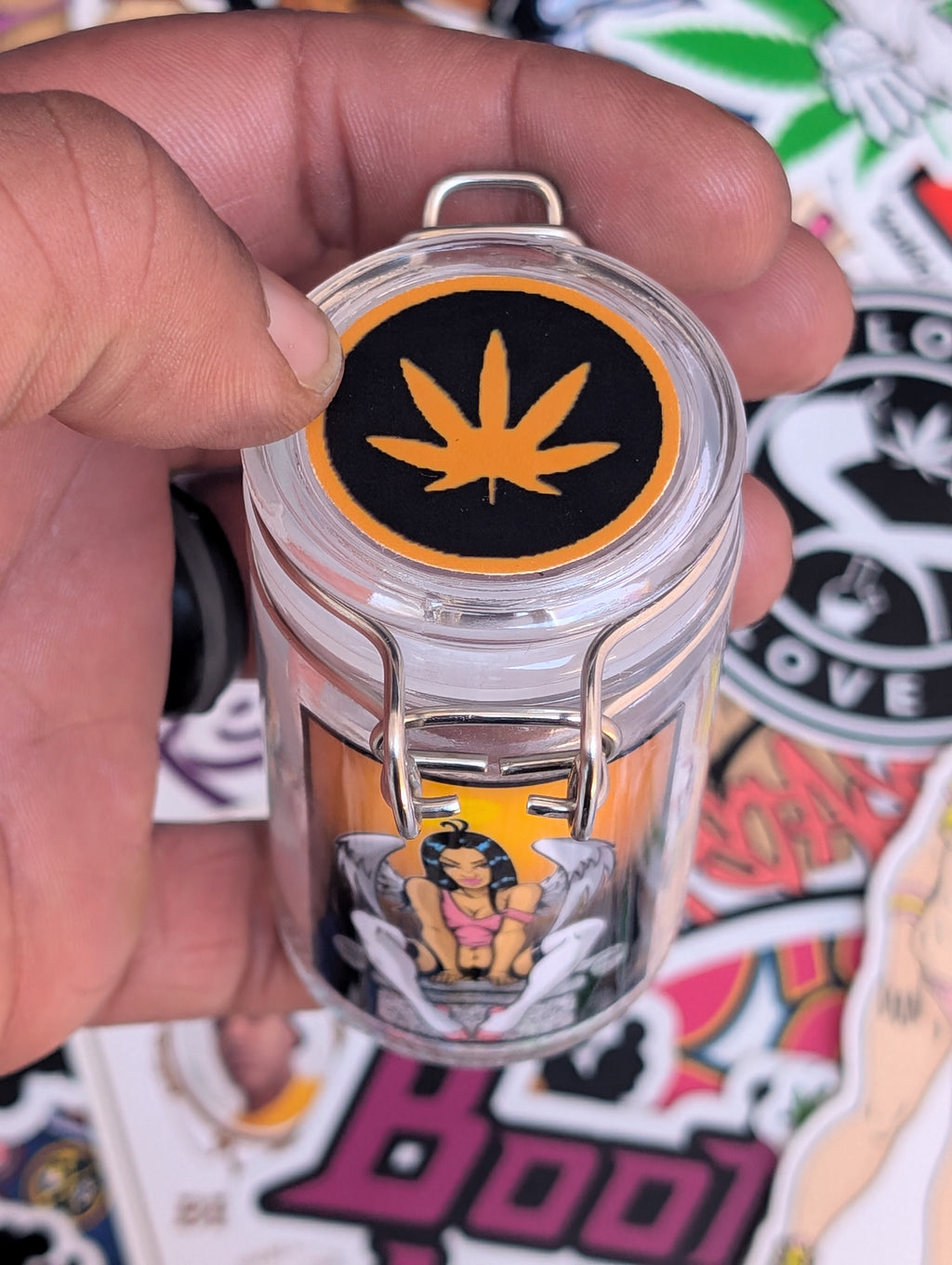 angel chick stash jar regular