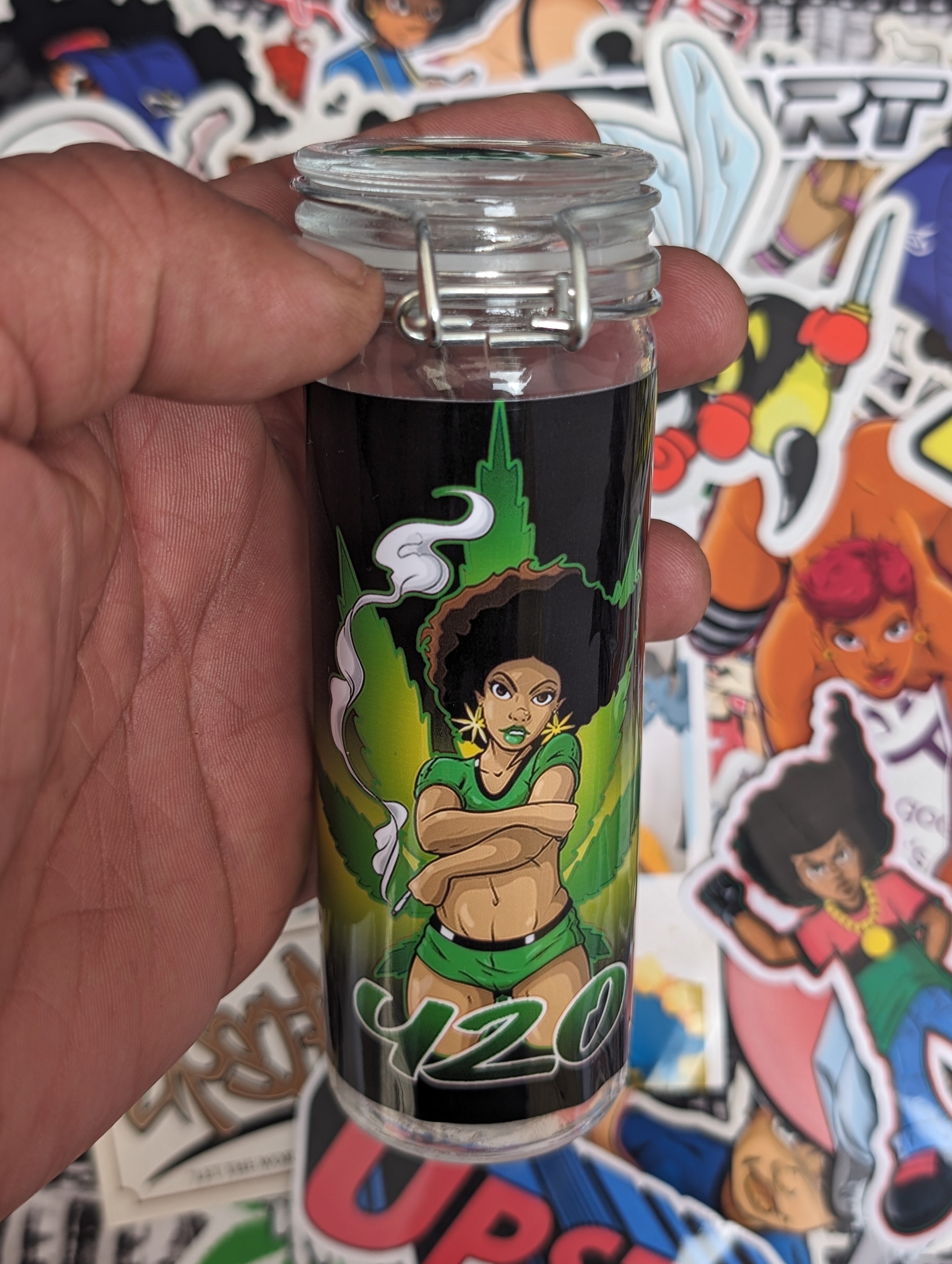 weed girl 420 stash jar large